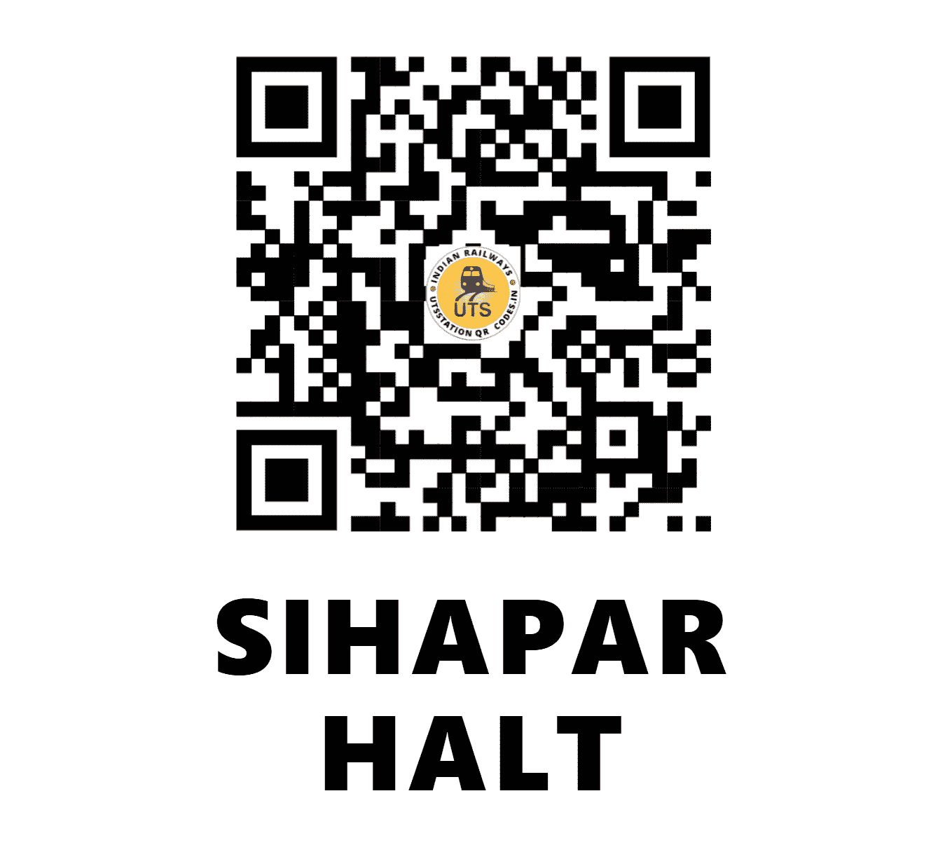UTS QR Code for SIHAPAR HALT - SIPR (NE - UTTAR PRADESH)